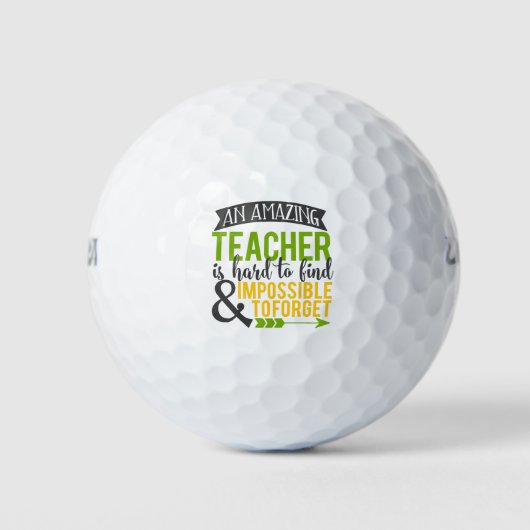 Phantastische Lehrerbewertung Golfball (Vorderseite)