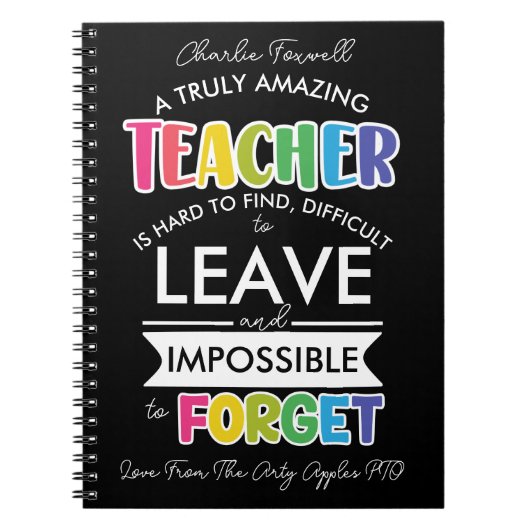 phantastische Lehrerrente verlassend Geschenk Notizblock (Vorderseite)