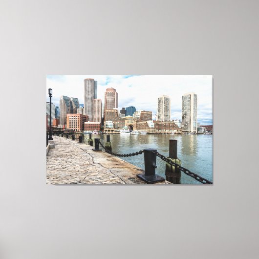 Phantastische Leinwand von Boston Skyline (Vorderseite)
