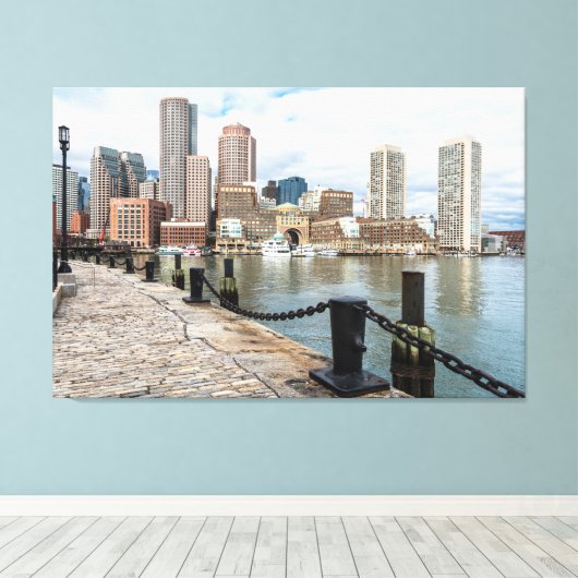 Phantastische Leinwand von Boston Skyline (Insitu (Holzboden))