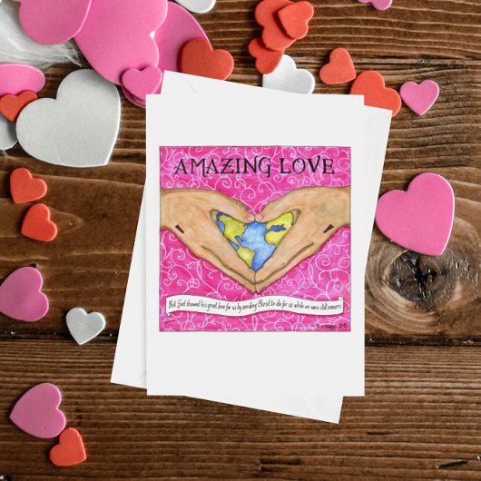 Phantastische Liebe Christlich Valentinkarte Feiertagskarte