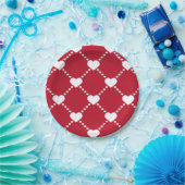 Phantastische Liebe in Rot und Weiß Pappteller (Party)