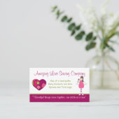 Phantastische Liebe Nähfirma durch benutzerdefinie Visitenkarte (Stehend Vorderseite)