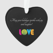 Phantastische Liebe-Pickleball, benutzerdefinierte Ornament (Rückseite)