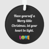 Phantastische Liebe-Pickleball, benutzerdefinierte Ornament (Rückseite)