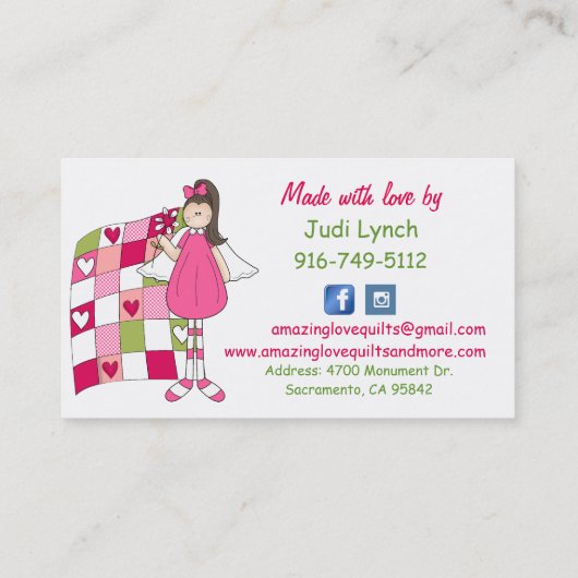 Phantastische Liebe - Quarz 2 Benutzerdefinierte V Visitenkarte (Rückseite)