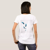 Phantastische Liebe Stark glücklich Mutter Feather T-Shirt (Schwarz voll)