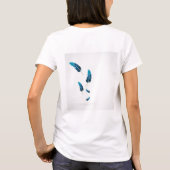 Phantastische Liebe Stark glücklich Mutter Feather T-Shirt (Rückseite)