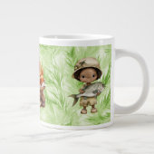 Phantastische Liebe und Fische Jumbo Latte Tasse (Rechts)