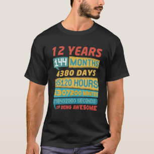 Phantastische limitierte Auflage von 12 Jahren Vin T-Shirt