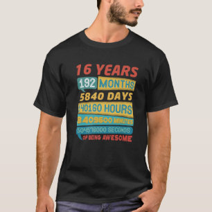 Phantastische limitierte Auflage von 16 Jahren Vin T-Shirt