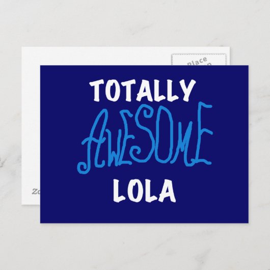 Phantastische Lola Blue Tshirts und Geschenke Postkarte (Vorne/Hinten)