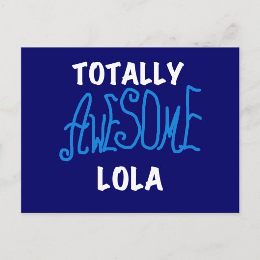 Phantastische Lola Blue Tshirts und Geschenke Postkarte (Vorderseite)