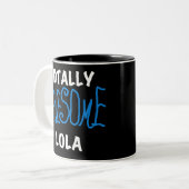 Phantastische Lola Blue Tshirts und Geschenke Zweifarbige Tasse (Vorderseite Links)