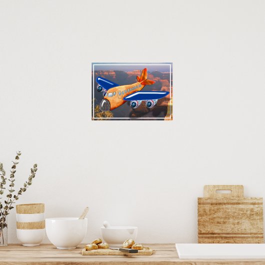 Phantastische Luftfahrzeug-Sicht Poster (Küche)