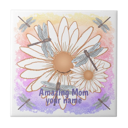 Phantastische Mama Fliese (Vorderseite)