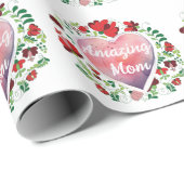 Phantastische Mama Kalligrafisches Skript Mutterta Geschenkpapier (Rolleneckpunkt)