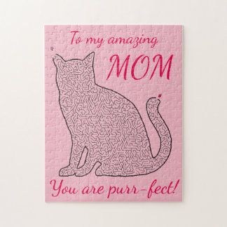 Phantastische Mama Katze Maze Puzzle