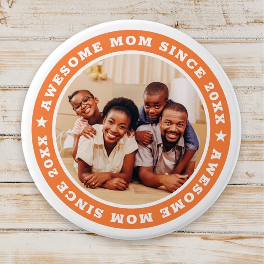 Phantastische Mama seit 20XX Modernes Foto Button