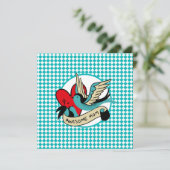 Phantastische Mama Tattoo und Harlequin Muttertag Karte (Stehend Vorderseite)