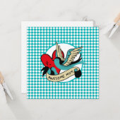 Phantastische Mama Tattoo und Harlequin Muttertag Karte (Vorderseite/Rückseite Beispiel)