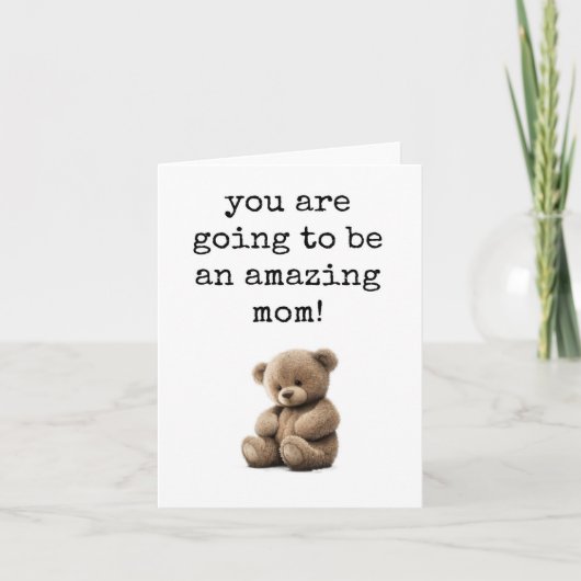 Phantastische Mama, Verlassen Mutterschaft, Babydu Karte (Vorderseite)