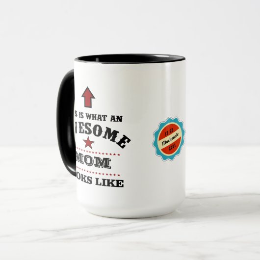 Phantastische Mama Vielen Dank, Frau von Son oder  Tasse (Vorderseite Links)