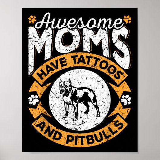 Phantastische Mamas haben Tattoos und Pitbullen -  Poster (Vorne)