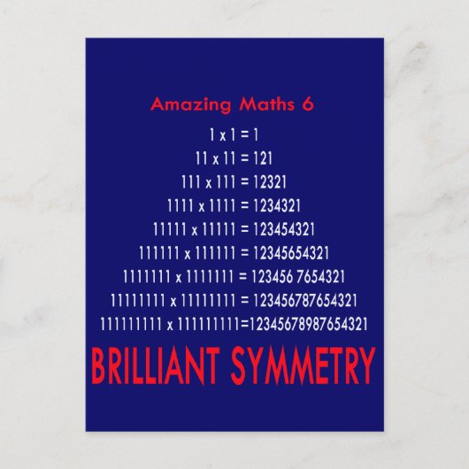 Phantastische Mathematik Serie 6 Postkarte (Vorderseite)