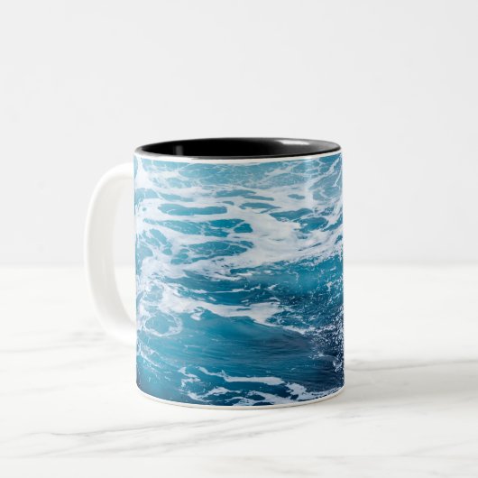 Phantastische Meereswellen | Bestes Geschenk für M Zweifarbige Tasse (Vorderseite Links)