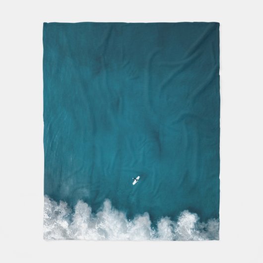 Phantastische Meereswellen Fleecedecke (Vorderseite)
