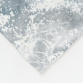 Phantastische Meereswellen Fleecedecke (Ecke)