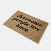 Phantastische Menschen leben hier Fußmatte (Schrägansicht)