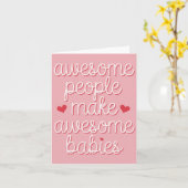 Phantastische Menschen machen Phantastische Babys  Karte (Gelbe Blume)