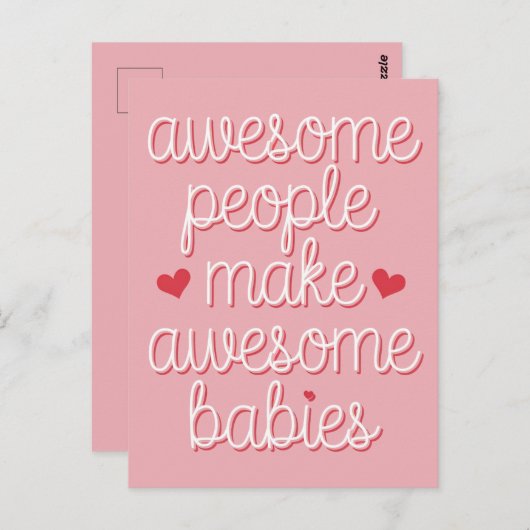 Phantastische Menschen machen Phantastische Babys Postkarte (Vorne/Hinten)