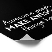 Phantastische Menschen machen Phantastische Dinge  Poster (Ecke)