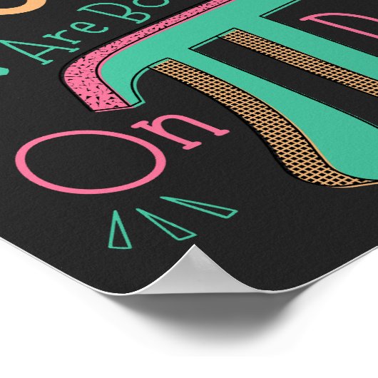 Phantastische Menschen sind am Pi-Day glücklichen  Poster (Ecke)