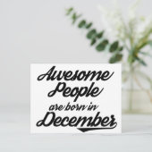 Phantastische Menschen sind im Dezember geboren Postkarte (Stehend Vorderseite)