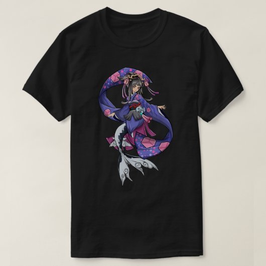 Phantastische Mermaid Anime Grafikgeschenke für Te T-Shirt (Design vorne)