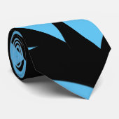 Phantastische Moderne Kunst Blau / Schwarz 2 Krawatte (Gerollt)