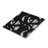 Phantastische Moderne Kunst Grau / Schwarz Fliese (Seite)