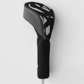 Phantastische Moderne Kunst Grau / Schwarz Golf Headcover (angewinkelt)