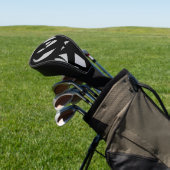 Phantastische Moderne Kunst Grau / Schwarz Golf Headcover (In SItu)