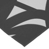 Phantastische Moderne Kunst Grau / Schwarz Mittelgroßer Tischläufer (Ecke)