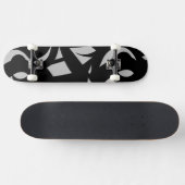 Phantastische Moderne Kunst Grau / Schwarz Skateboard (Horizontal)