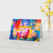 Phantastische moderne Kunst Grußkarten!cards! Karte (Gelbe Blume)