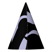 Phantastische Moderne Kunst Lila / Schwarz Partyhütchen (Rückseite)