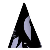 Phantastische Moderne Kunst Lila / Schwarz Partyhütchen (Rechts)