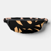 Phantastische moderne Kunstpfirsich / Schwarz Bauchtasche (Ablage )