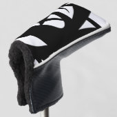 Phantastische Moderne Schwarz/Weiß Golf Headcover (3/4 Vorderseite)